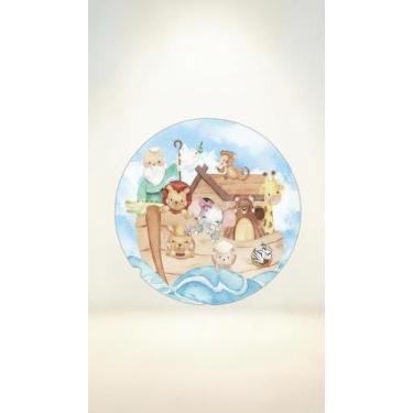 Imagem de Painel Tecido Sublimado 1,5x1,5 Arca de Noé - Congratulations Store