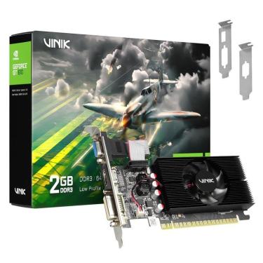 Imagem de Placa de Vídeo Geforce GT 610 2GB DDR3 64 Bit Single Fan Preto Vinik