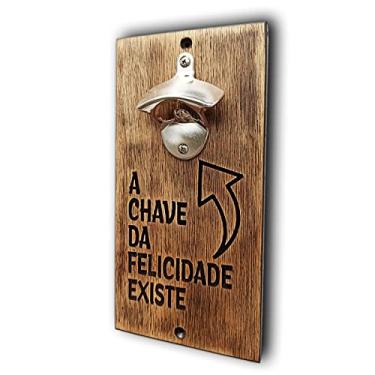 Imagem de Abridor de Garrafa de Parede - A Chave da Felicidade Existe