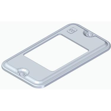 Imagem de Tampa PVC Conduletzel Cinza P/ 3 Interruptores Horizontais Juntos ½" e ¾" TCCA-03 Cód. E014000142 – Wetzel