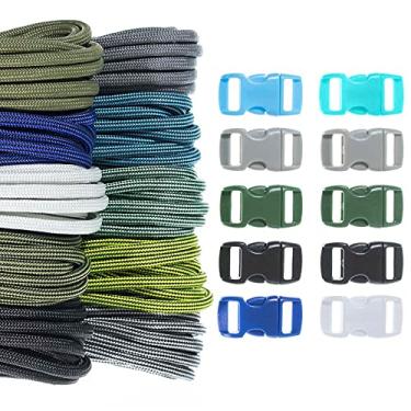 Imagem de Craft County Kit de artesanato de paraquedista de 250 kg, opções de tema variadas, ótimo para todas as idades e todos os níveis de habilidade. Crie pulseira, chaveiro, projetos de cordão