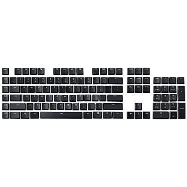 Imagem de HUYUN Um conjunto completo de 104 teclas de substituição para teclado mecânico de jogos Logitech G813/G815/G913/G915 TKL RGB (preto 104 teclas)
