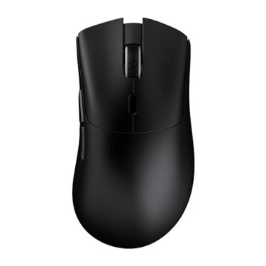 Imagem de MAMBASNAKE Mouse para jogos sem fio Attack Shark R1, sensor óptico PAW3311 18K DPI, 59 g ultraleve 2,4 Ghz/BT/mouse de computador com fio para Win/Mac - Preto