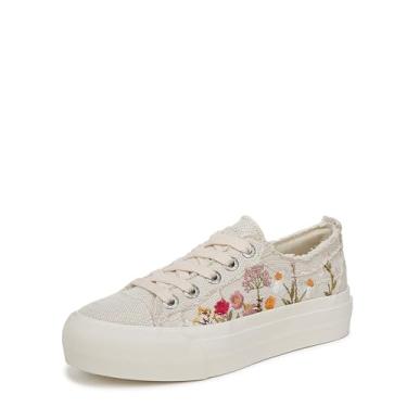 Imagem de Blowfish Malibu Women's Sadie-Sun Lace-Up Shoes Sneaker, Cream/Multi, 10