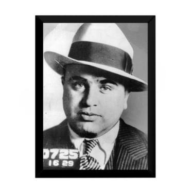 Imagem de Quadro Fotografico Icones Da Mafia Al Capone 42x29cm - Fanarte