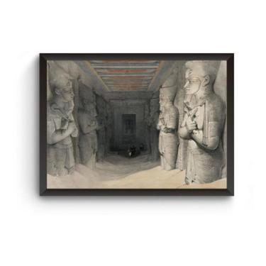 Imagem de Quadro Interior Do Templo De Abu Simbel Poster Moldurado - Fanarte
