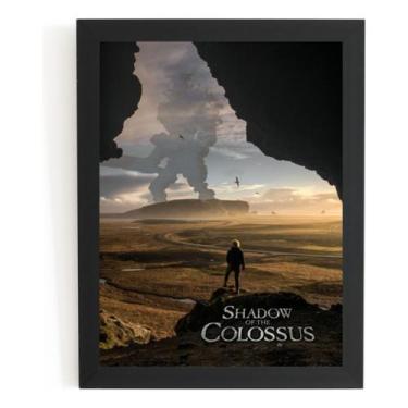 Imagem de Quadro Game Shadow Of The Colossus Arte Poster Moldurado - Fanarte