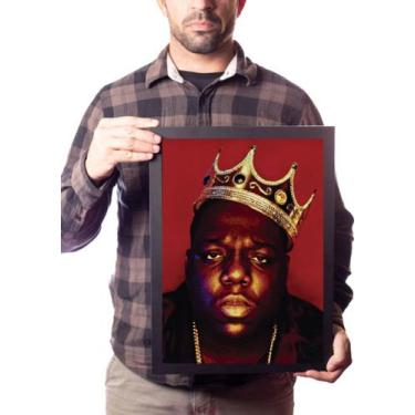 Imagem de Quadro Rap Hip Hop Notorious Big Foto Poster Moldurado - Fanarte