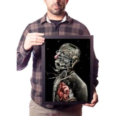 Imagem de Quadro Arte O Obscuro X Arma Cabeça - Fanarte