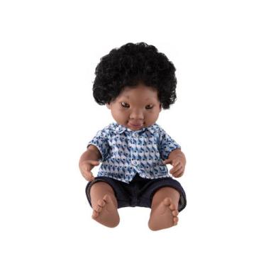 Imagem de Boneco Negro com Síndrome de Down - Coleção Down Cotiplás, Colorido