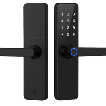 Imagem de Fechadura Digital Eletrônica Biométrica Card Senha Aplicativo Tuya e Smart Life (60mm)