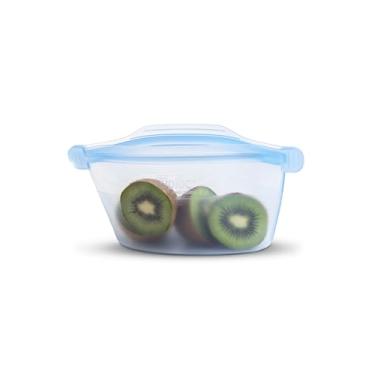 Imagem de Ziploc Recipiente pequeno Endurables, 2 xícaras, sacos de silicone reutilizáveis e recipientes de preparação de refeições para freezer, forno e micro-ondas, pode ser lavado na lava-louças