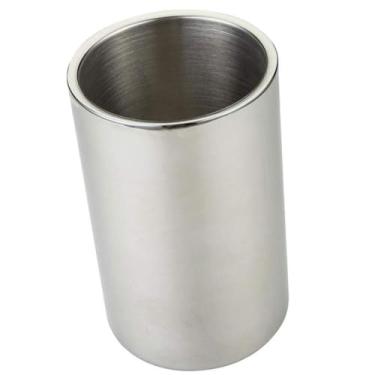 Imagem de Balde de gelo de aço inoxidável com isolamento de parede dupla, utensílios de bar portáteis com pinças, para vinho, champanhe e bebidas