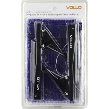 Imagem de Kit Rede E Suporte Jacaré Para Tenis De Mesa Ping Pong Vollo