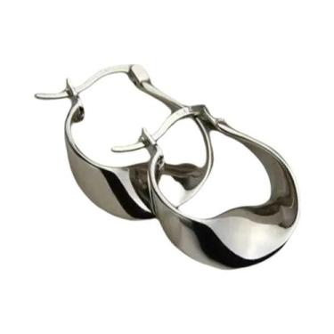 Imagem de Brincos De Moda Em Prata Esterlina 925 Para Mulheres, Forma Irregular,