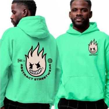 Imagem de Blusa De Frio Moletom‎ Fireball Abstract Streetwear Point-Unissex