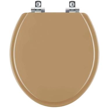 Imagem de Assento Sanitário Com Fechamento Lento Convencional Oval Amendoa Para Vaso Ideal Standard