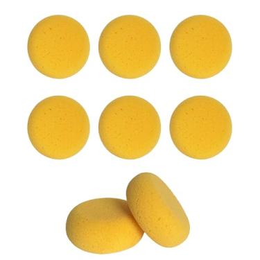 Imagem de 8 esponjas redondas de pintura de 7,6 cm para pintura facial em aquarela acrílica, esponjas de cerâmica para artesanato em argila