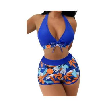 Imagem de Conjunto De Biquíni Sexy Feminino Com Decote Halter E Cintura Alta, Es