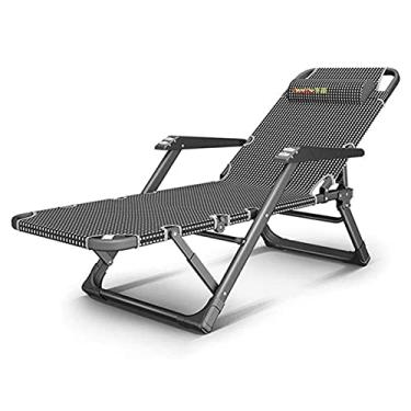 Imagem de Espreguiçadeira, espreguiçadeira, dobrável, para escritório, descanso, cama, sofá preguiçoso, cadeira de praia, única, casual, portátil, encosto