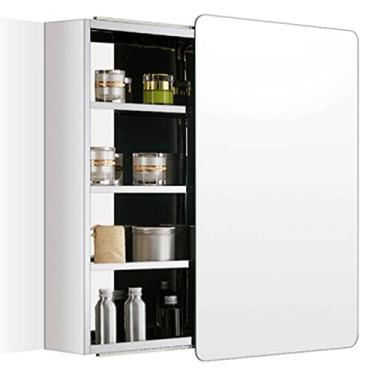 Imagem de AKALNNB Armário de espelho de banheiro deslizante armário de remédios de banheiro espelho de banheiro armário de armazenamento de parede armários de medicina com espelho médico de banheiro