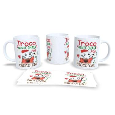 Imagem de Caneca Gente Que Ama Panetone, Cerâmica Branca, Design Natalino com Ilustração Divertida, Decoração para Festas (11)