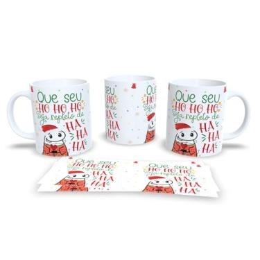 Imagem de Caneca Gente Que Ama Panetone, Cerâmica Branca, Design Natalino com Ilustração Divertida, Decoração para Festas (4)