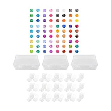 Imagem de rockible Kit de Miçangas Fusíveis de 2,6 mm Multicoloridas para Criação de Bijuterias para Meninas e Meninos a partir de 5 Anos com Caixa de Armazenamento -, 72 Cores