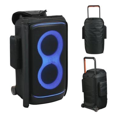 Imagem de TXEsign Capa de alto-falante compatível com JBL PartyBox 520, capa de transporte de alto-falante portátil com bolsos com zíper bolsa de armazenamento para JBL PartyBox 520