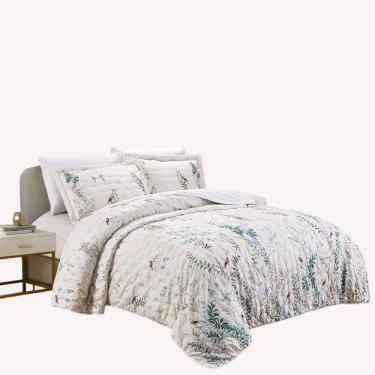 Imagem de Cobre Leito Queen Delicatto Micropercal 300 Fios 100% Poliéster - Gal_ver