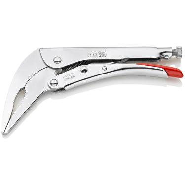 Imagem de Knipex Ferramentas 41 44 200 Alicate de aperto de nariz longo angular de 20 cm,