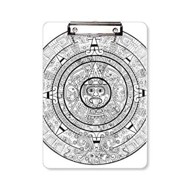 Imagem de Ancient Egypt Abstract Pharaoh Padrão Prancheta Pasta Escreva Placa de suporte A4