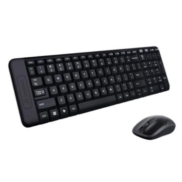 Imagem de Kit Teclado e Mouse sem Fio Logitech Mk220 Pra Computador