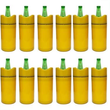 Imagem de Porta Garrafa Térmico 600ml Camisinha Para Cerveja Kit 12 unidades - L