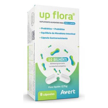 Imagem de Up Flora Probiótico Suplemento Cães E Gatos 8 Capsulas Avert