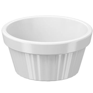 Imagem de 50 Ramequins Restaurante 30ml Mini Servir Molhos Shoyu Branco Canelado