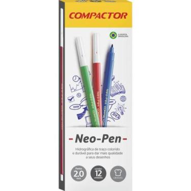 Imagem de Caneta Hidrográfica NEO-PEN Gigante Preta Caixa com 12 - Compactor