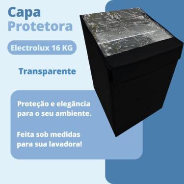 Imagem de Capa para lavadora electrolux 16kg turbo econ./lpr16 transparente - Cl