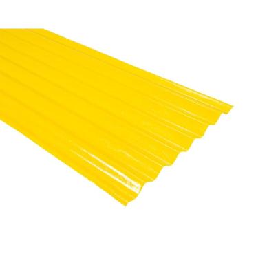 Imagem de Telha Translúcida 2,44 Cm X 0,50 Ob - caixa com 10 Peças - Amarelo