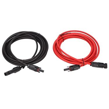 Imagem de Cabo Solar Com Conector Cabo de Extensão Fotovoltaico, 1 par de Fio de Painel Solar de Contato de Cobre de Alta Eficiência Com Conector para Fotovoltaico