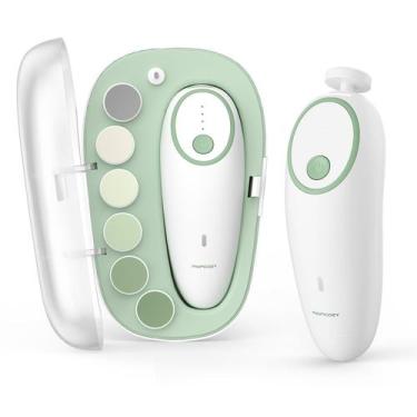 Imagem de Cortador Elétrico de Unhas Momcozy para Bebês - com 7 Almofadas de Moa