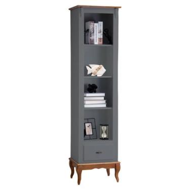 Imagem de Estante Torre 03 Prateleiras 1 Gaveta Pés Luiz XV 60101 - Linz Móveis,