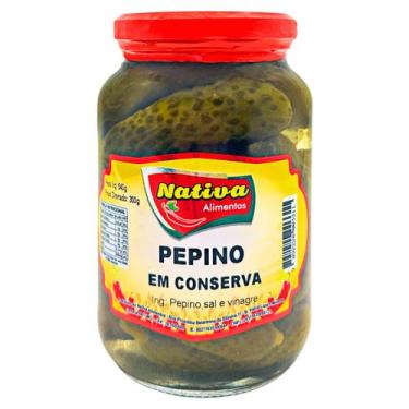 Imagem de Pepino em Conserva Inteiro 540g Nativa
