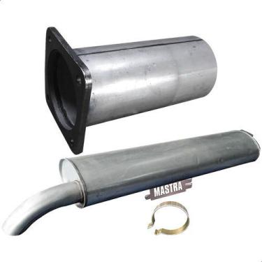 Imagem de Kit Descarga Tubo C/ Freio Motor + Silencioso 16.170 91 A 00 - Genéric