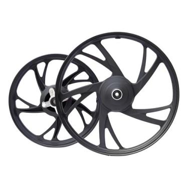 Imagem de Jogo Roda Rodão Liga Leve Pop 100 / 110i 5 Pontas Pé Galinha