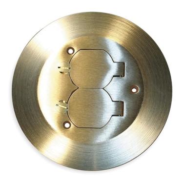 Imagem de Hubbell Wiring Device-Kellems SF3925 Flange de carpete para cobertura de caixa de chão, 16,35 cm, cor