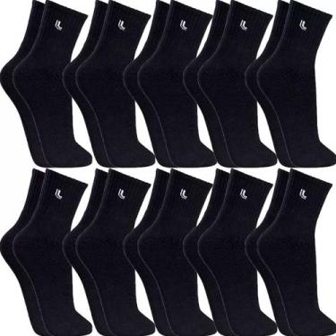 Imagem de Kit 10 Pares Meias Lupo Original Algodão Cano Alto Longo Masculina Aca