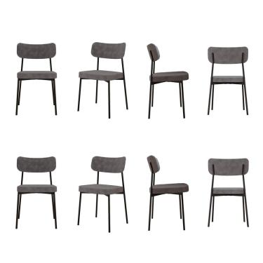 Imagem de Kit com 8 Cadeiras para Sala de Jantar Mona Yescasa Nuvem