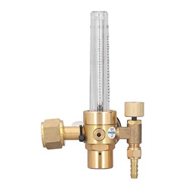 Imagem de Válvula do Regulador de Gás de Soldagem, Medidor de Fluxo de CO2 de Latão Ajustável para Soldagem de Tig, HTP, Resistente Com 5/8in X18 Conector Macho para 0-25lpm de Fluxo de