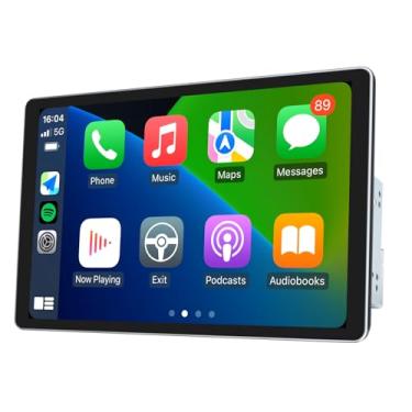 Imagem de Joying Estéreo automotivo duplo Din de 10,1 polegadas, rádio veicular com Apple Carplay e Android Auto, 8 GB + 128 GB Android 13 unidade principal com link espelhado, saída HDMI, AM/FM, Bluetooth, SWC